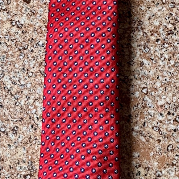 Chaps Ralph Lauren 100% silk men’s tie red - Picture 7 of 9